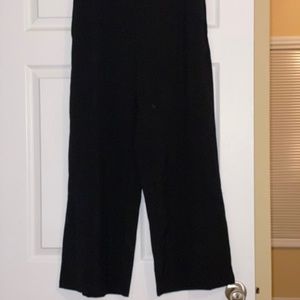 Wide leg capri slacks